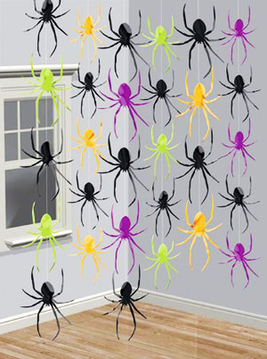 halloween spinnenvorhang